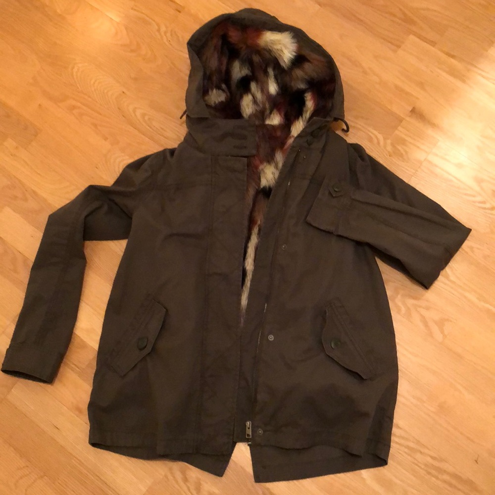 Hunter Green 2 in 1 hooded jacket